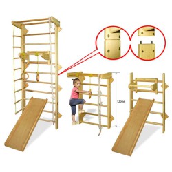 Climbing frame Grow 240 with Rope set and Slide