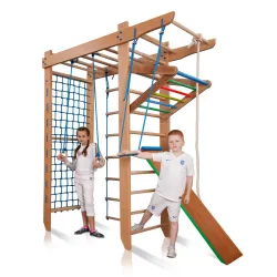   Jeuterrain Gymnast 220 avec Cordes et Toboggan - 7446043372354 - 6