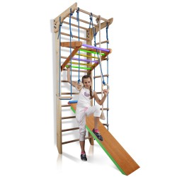   Climbing frame 240-2 with Rope set and Slide Plus -  - 6