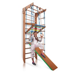  Climbing frame 240-2 with Rope set and Slide Plus -  - 8
