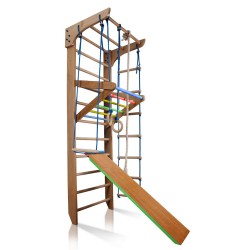   Climbing frame 240-2 with Rope set and Slide Plus -  - 10