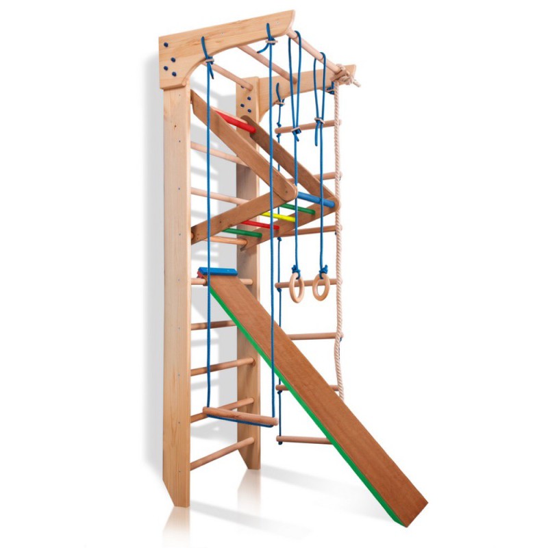 Climbing frame 220-2 with Rope set and Slide Plus - 3