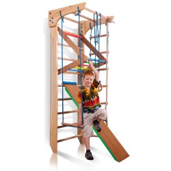 Climbing frame 220-2 with Rope set and Slide Plus - 4