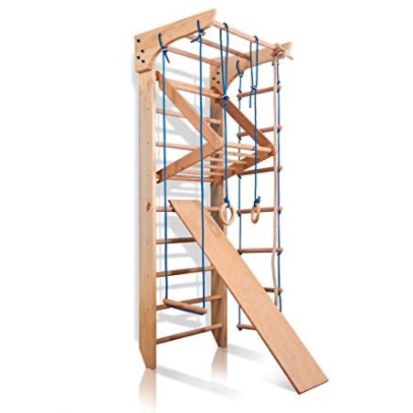   Climbing frame 240-2 with Rope set and Slide Plus -  - 1