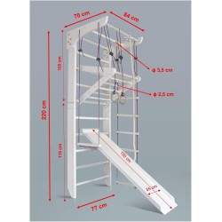   Climbing frame 220-2 with Rope set and Slide Plus - 6096128564573 - 7