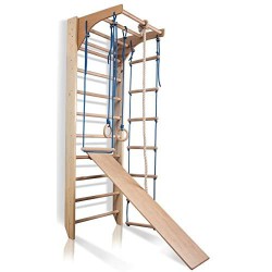 Climbing frame 220-3 with Rope set and Slide - 1