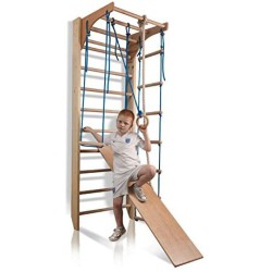   Climbing frame 220-3 with Rope set and Slide - 6096126444426 - 6