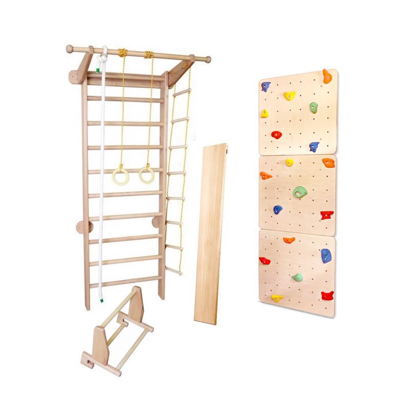 Climbing frame Unique with Climbing wall and Climbing board