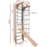 Climbing frame 240-3 with Rope set and Slide - 3