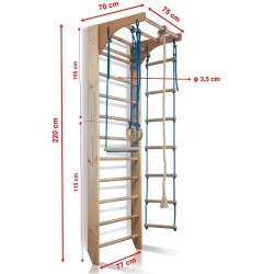   Climbing frame 220-3 with Rope Set - 6097141572576 - 2