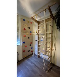 Climbing frame Unique with Climbing wall and Climbing board - 10