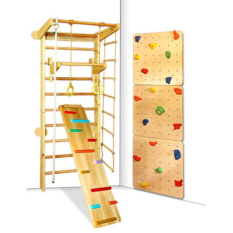   Climbing frame Pro with Rope set, Climbing board and Climbing wall Plus -  - 1