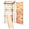 Climbing frame Pro with Rope set, Slide and Climbing wall Plus