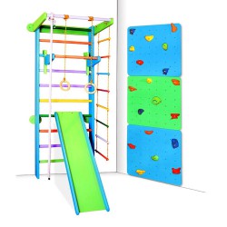 Climbing frame Pro with Slide and Climbing wall - 2