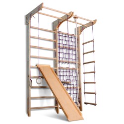 Climbing frame Gladiator 2 with Ropes Set and Slide - 1