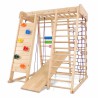 Playcorner Model B6 with Slide, Swing, Rings and Climbing wall