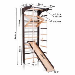 Escalada 240-4 com Conjunto de Escalada e Escorregador Plus - 6096135326362 - 1