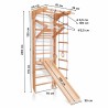   Climbing frame Model 4 with Rope set and Slide Plus -  - 3