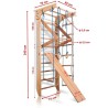   Climbing frame Model 2 with Rope set and Slide Plus - 6096128564573 - 3