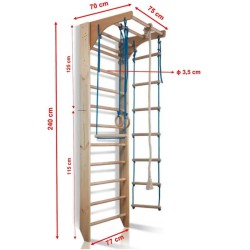   Espaliers Modèle 3 avec Cordes - 6097141572576 - 3
